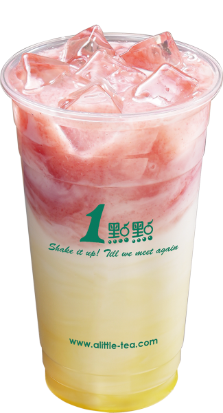 花、水果与奶茶的绝妙组合
