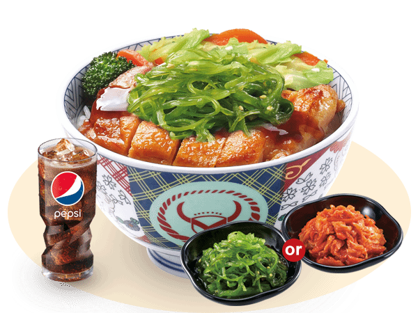 爽滑海藻鸡肉饭(中)三件套